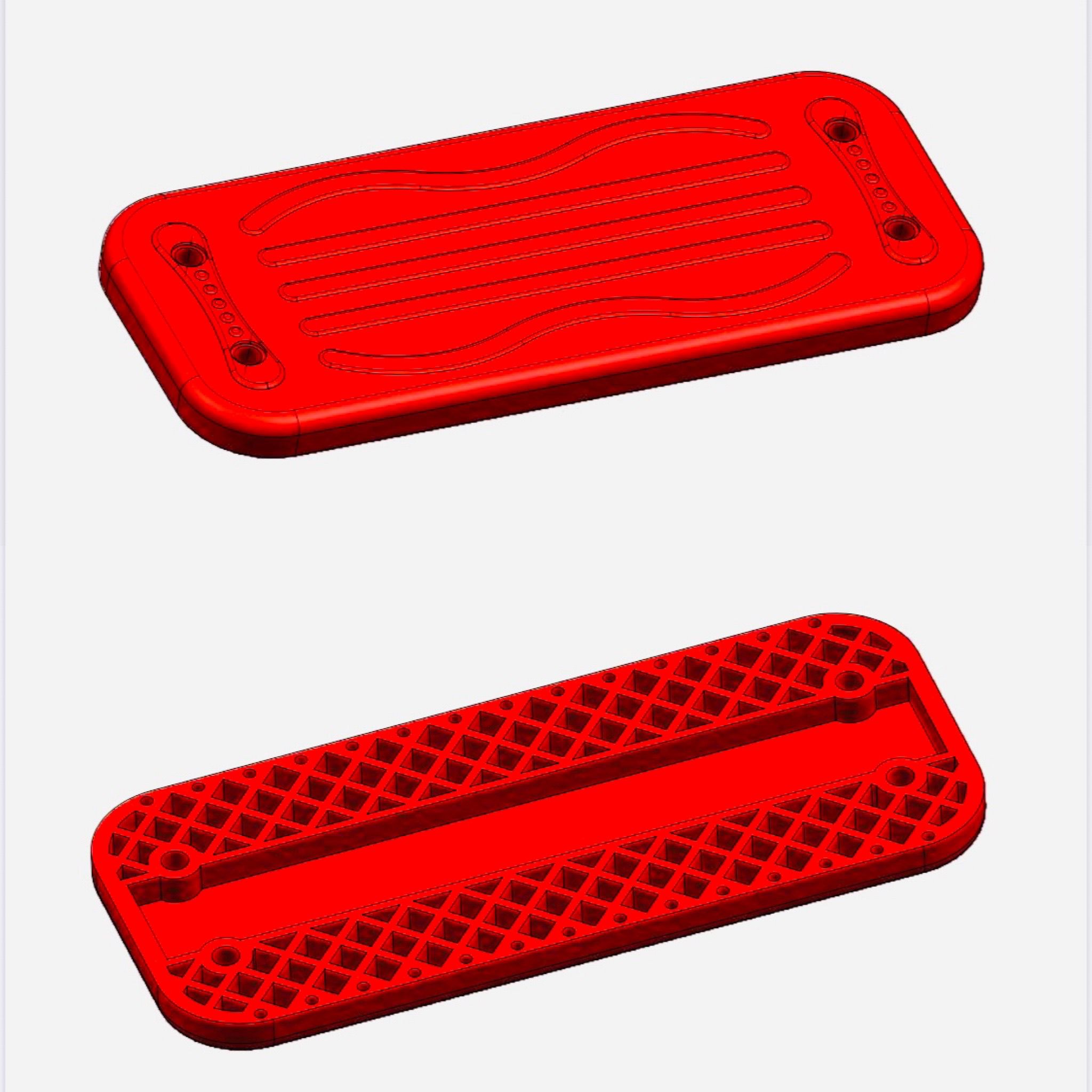 RED RUBBER SWING SEAT