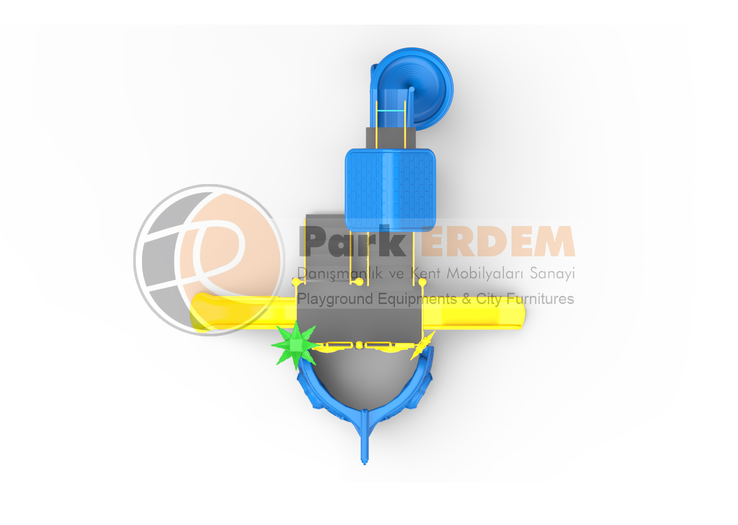 MİNİ GEMİ TEMALI OYUN PARKI PET-21 | 3 Platformlu 3 Kaydıraklı Çocuk Oyun Grubu | PARK ERDEM