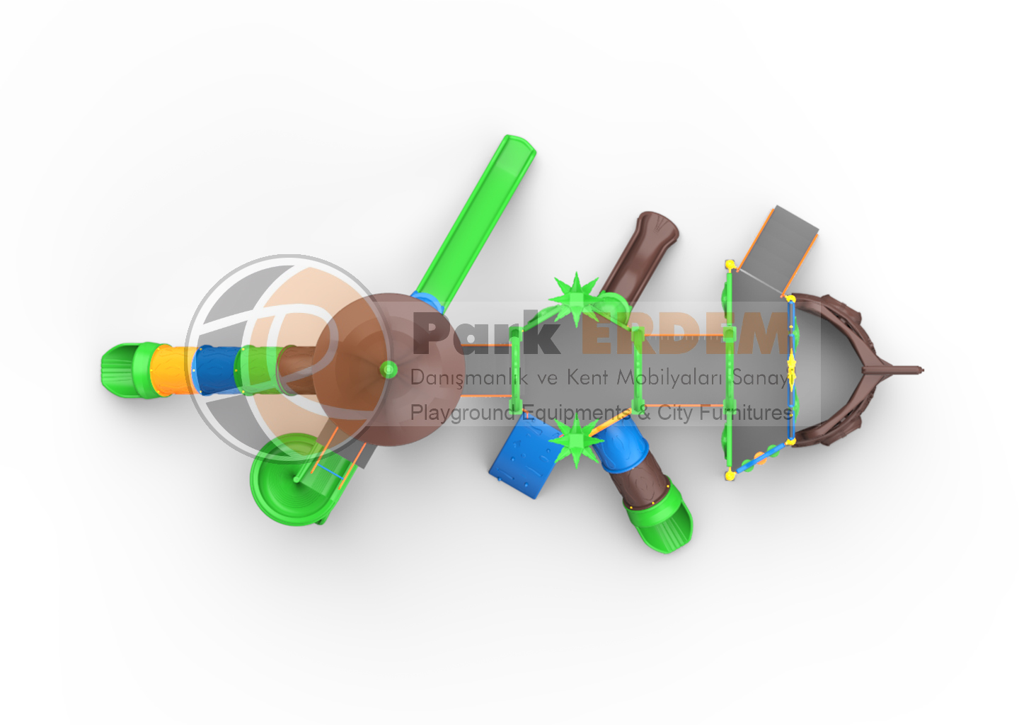 GEMİ TEMALI BÜYÜK OYUN PARKI PET-24 | Çok Sayıda Kaydıraklı Çocuk Oyun Grubu