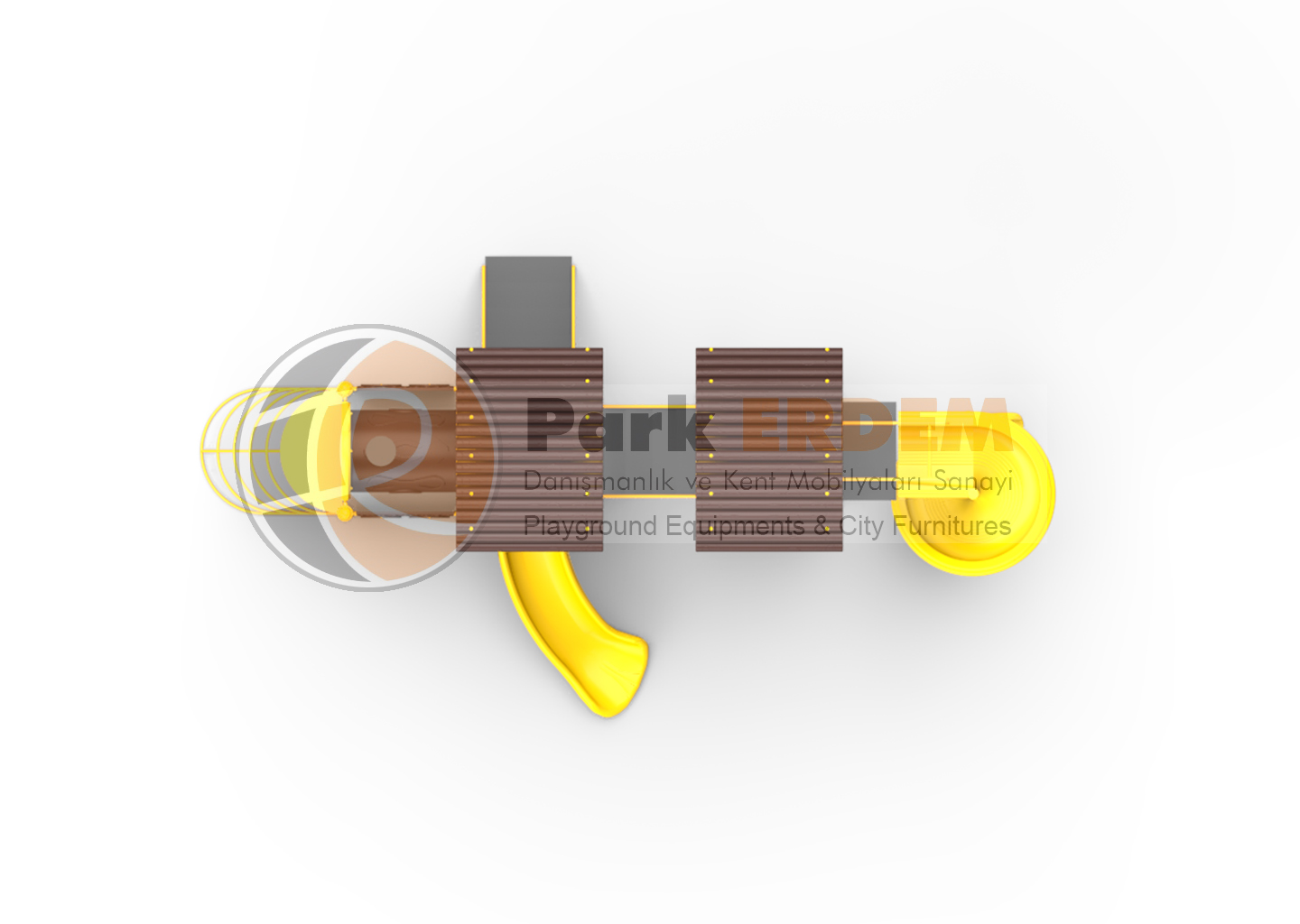 TREN TEMALI OYUN PARKI PET-26 | 2 Kuleli Helozon Kaydıraklı Çocuk Oyun Grubu | PARK ERDEM