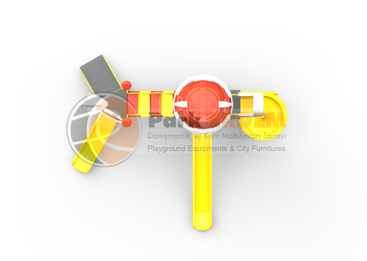 ROBOT TEMALI ÇOCUK OYUN ALANI PET-30 | 3 Kaydıraklı Eğlenceli Oyun Parkı | PARK ERDEM