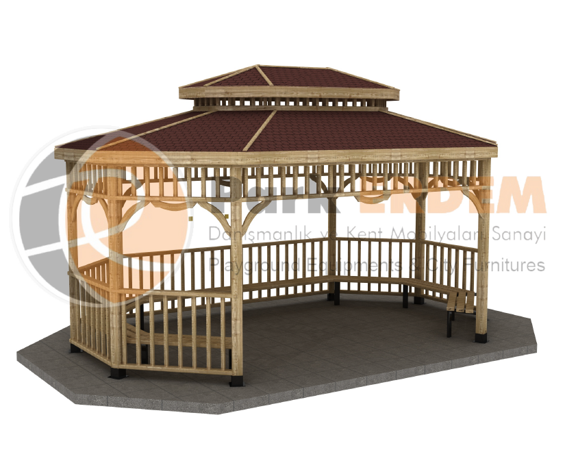 AHŞAP OVAL FORM SEKİZGEN KAMELYA