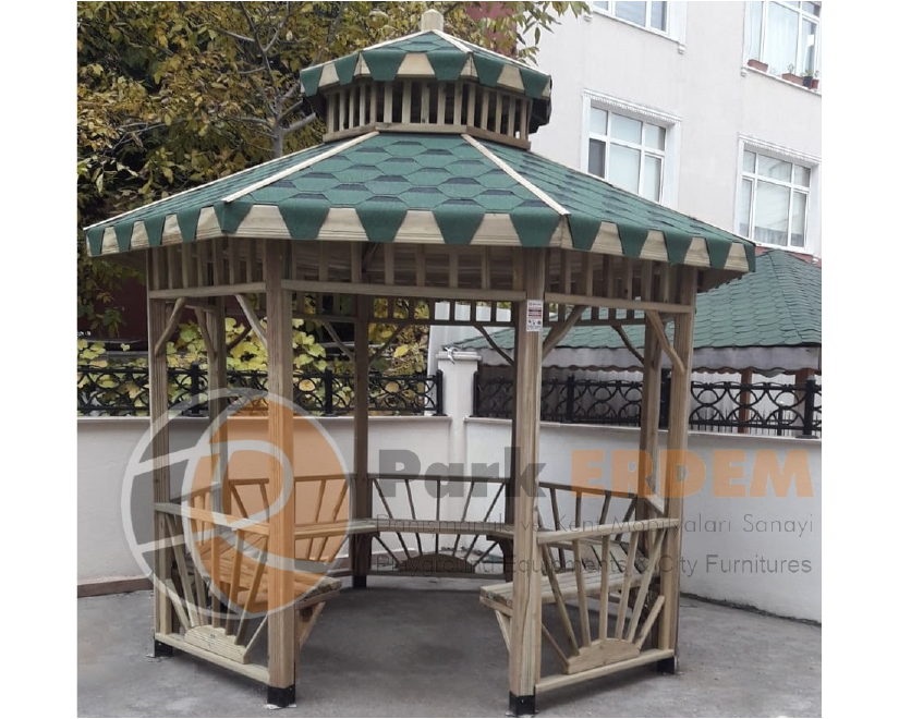 GÜNEŞ PETEKLİ AHŞAP KAMELYA | ÇARDAK | GAZEBO