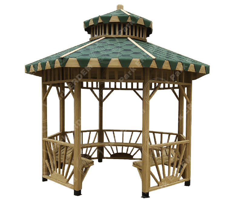 GÜNEŞ PETEKLİ AHŞAP KAMELYA | ÇARDAK | GAZEBO