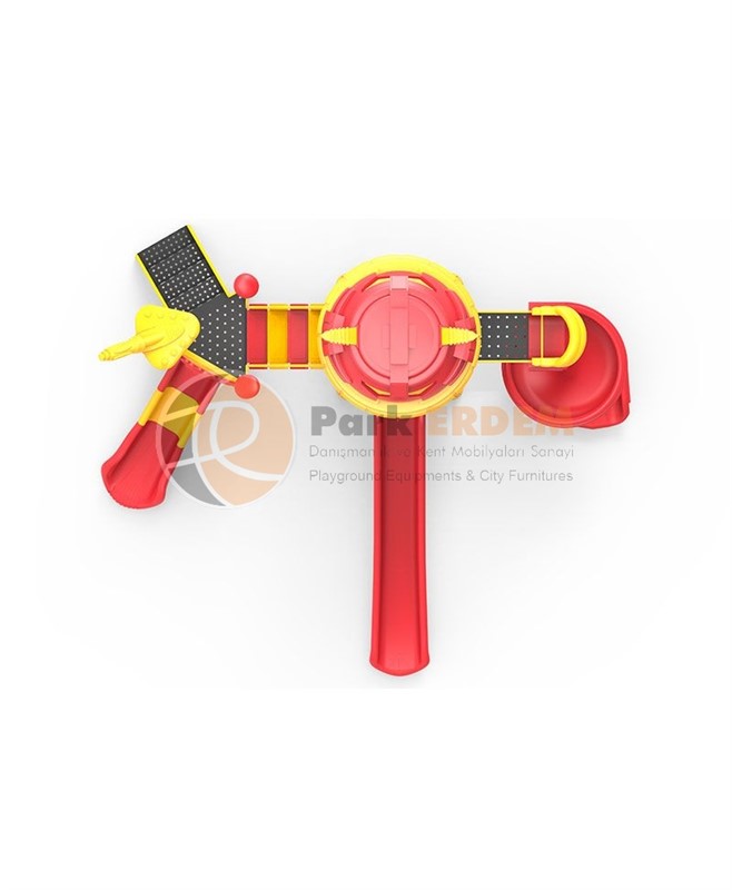 ROBOT TEMALI ÇOCUK OYUN ALANI PET-30 | 3 Kaydıraklı Eğlenceli Oyun Parkı | PARK ERDEM