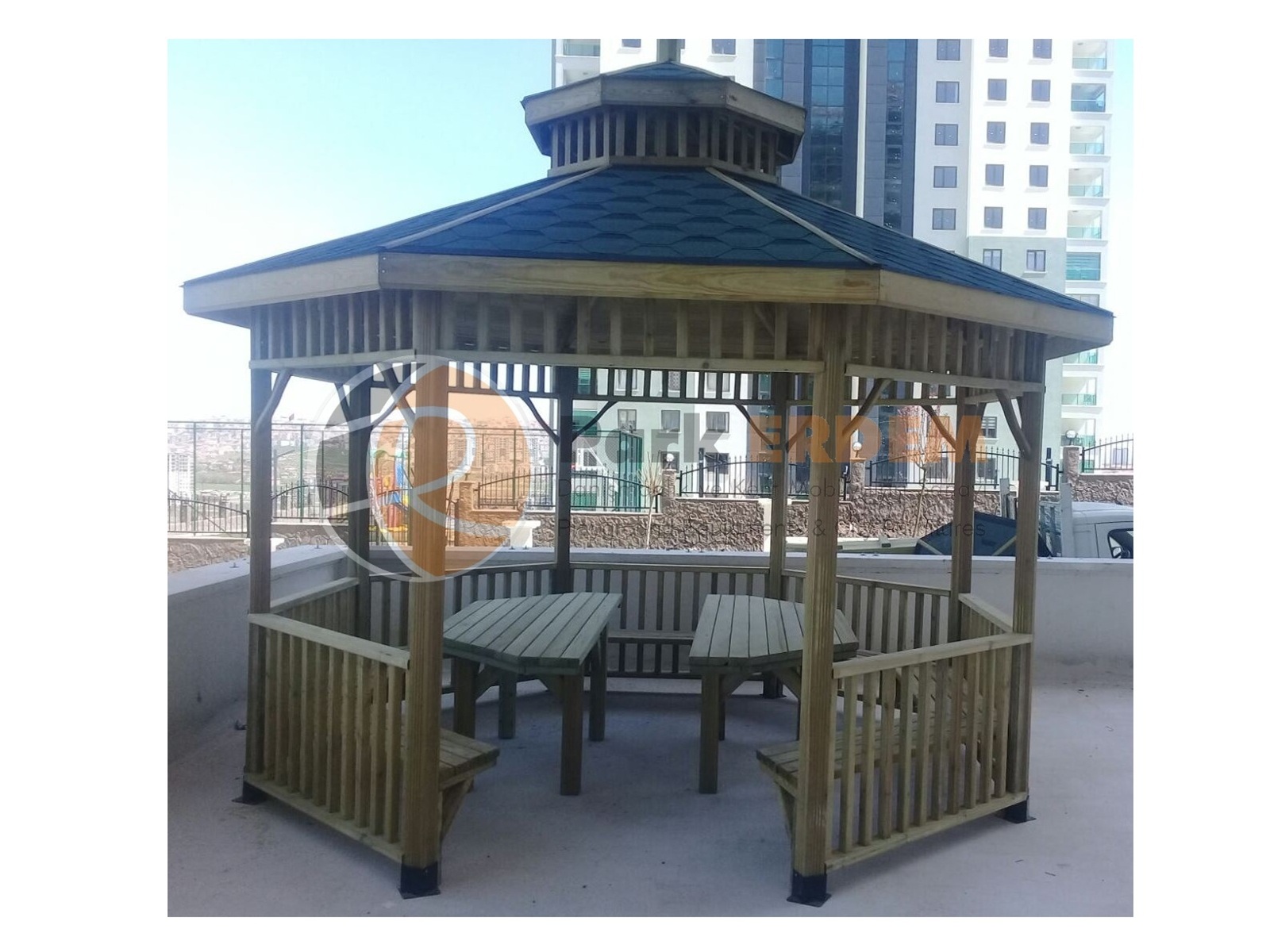 4X4 SEKİZGEN AHŞAP KAMELYA | Masalı ÇARDAK