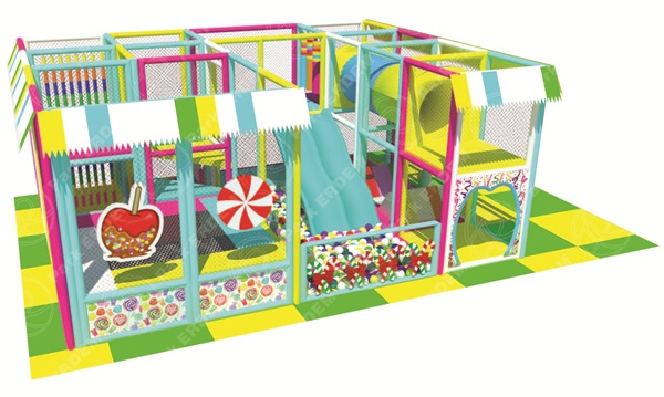 SOFTPLAY ACTIVITY PLAY AREA – BALL POOL – TRAMPOLINE – DUAL SLIDE – TUBE SLIDE – PERFORATED MDF - 4x5  M²